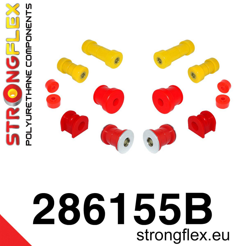 STRONGFLEX|286155B: Zestaw poliuretanowy zawieszenia przedniego Nissan Primera II 95-02 P11/WP11 Infiniti G G20