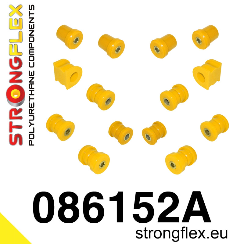 STRONGFLEX|086152A: Polyurethan Buchsensatz Hinterachse SPORT AP2 Honda S2000 AP2