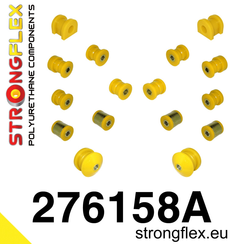 STRONGFLEX|276158A: Polyurethan Buchsensatz Hinterachse SPORT Subaru Legacy/Outback Legacy III/Outback II 98-03 BE