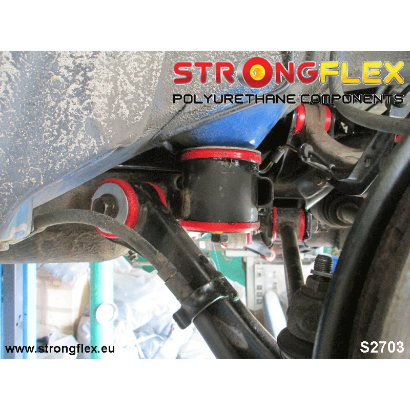 STRONGFLEX|271619B: Buchse Hinterachsträger Aufhängung, Tonnenlager Subaru Impreza III 07-14 GE GV GH GR IV 11-16