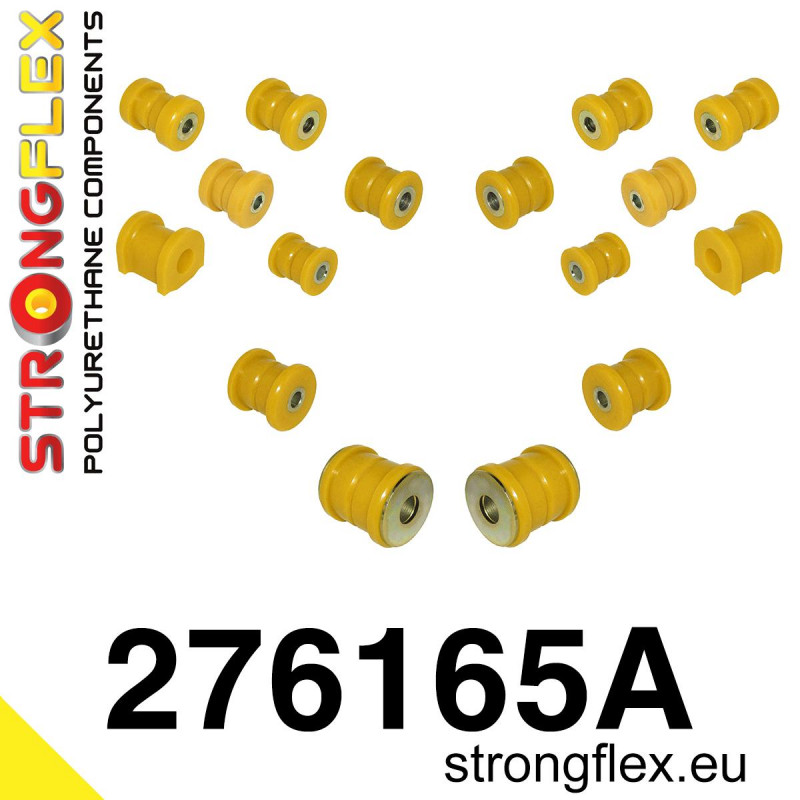 276165A - Rear suspension polyurethane bush kit SPORT - Polyurethane strongflex.eu