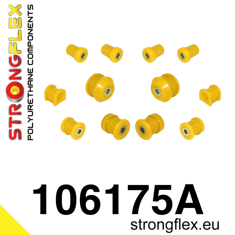 106175A - Front suspension bush kit SPORT - Polyurethane strongflex.eu