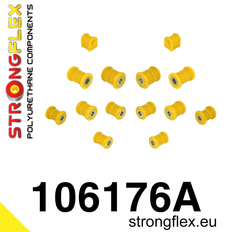 STRONGFLEX|106176A: Polyurethan Buchsensatz Hinterachse SPORT Mazda RX-8 03-12