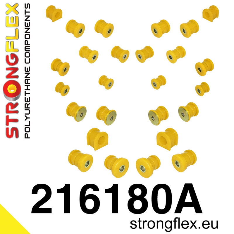 216180A: Suspension bush kit SPORT - Polyurethane strongflex.eu