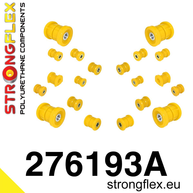 276193A - Rear suspension bush kit SPORT - Polyurethane strongflex.eu