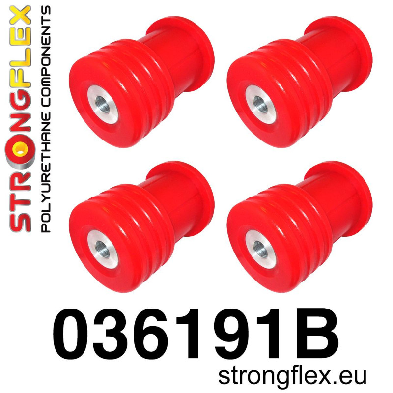 STRONGFLEX|036191B: Polyurethan Buchsensatz für Hinterachsträger- Tonnenlager BMW Seria 5 IV 95-03 E39