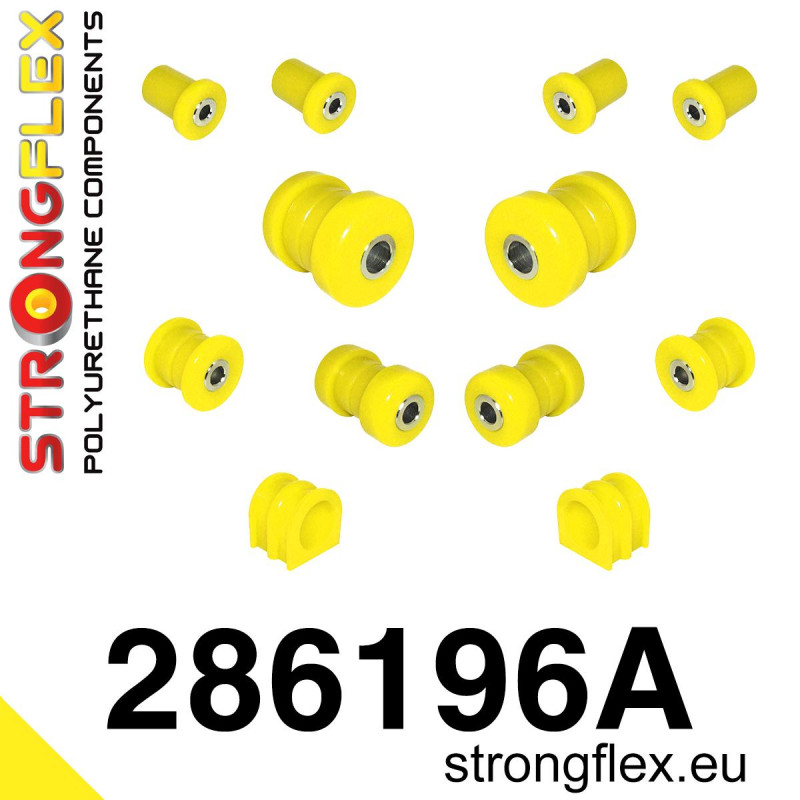 286196A - Front suspension bush kit SPORT - Polyurethane strongflex.eu