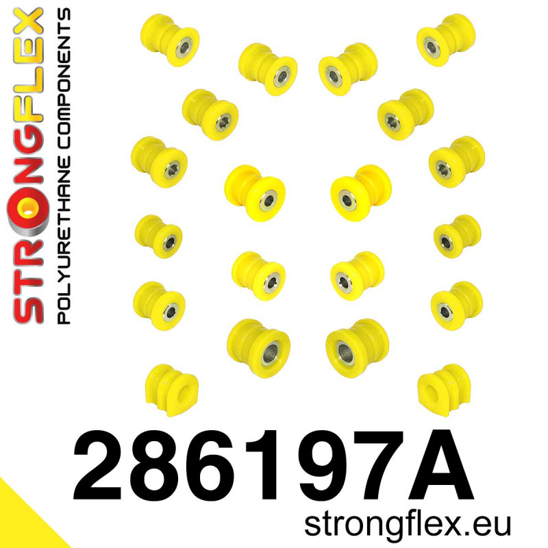 286197A - Rear suspension bush kit SPORT - Polyurethane strongflex.eu