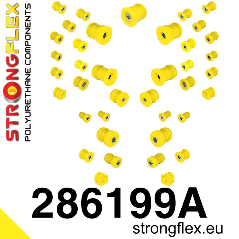 286199A - Kompletny zestaw tulei zawieszenia SPORT - Poliuretan strongflex.eu