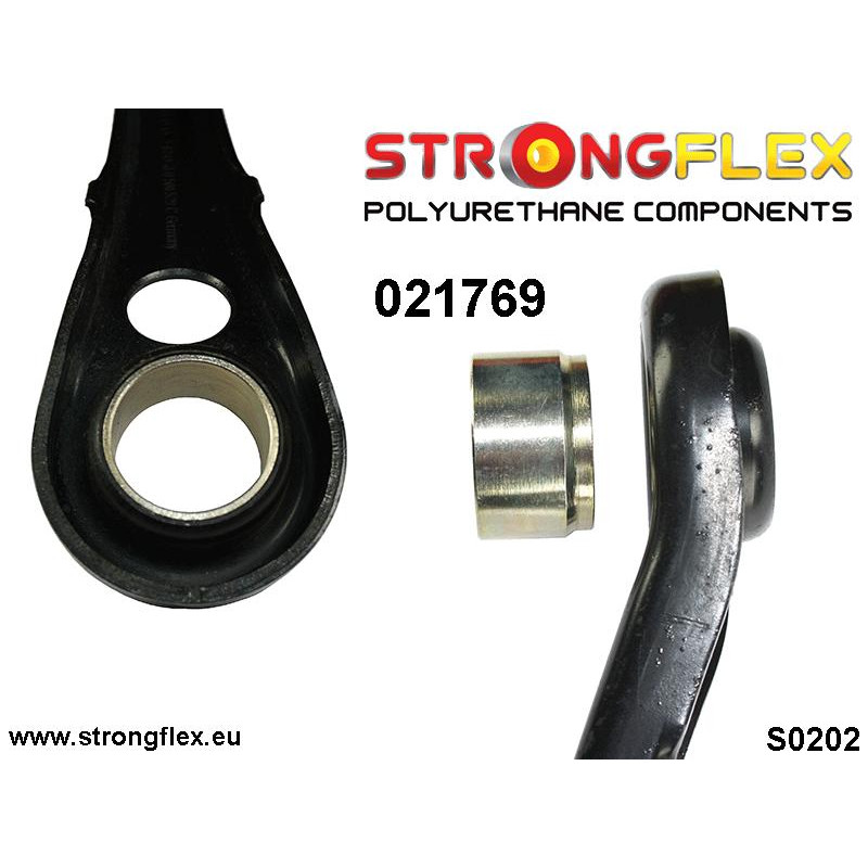 STRONGFLEX|021769A: Rear toe adjuster outer bush SPORT Audi A6/S6 RS6 C6 04-11 Quattro Allroad FWD 07-10