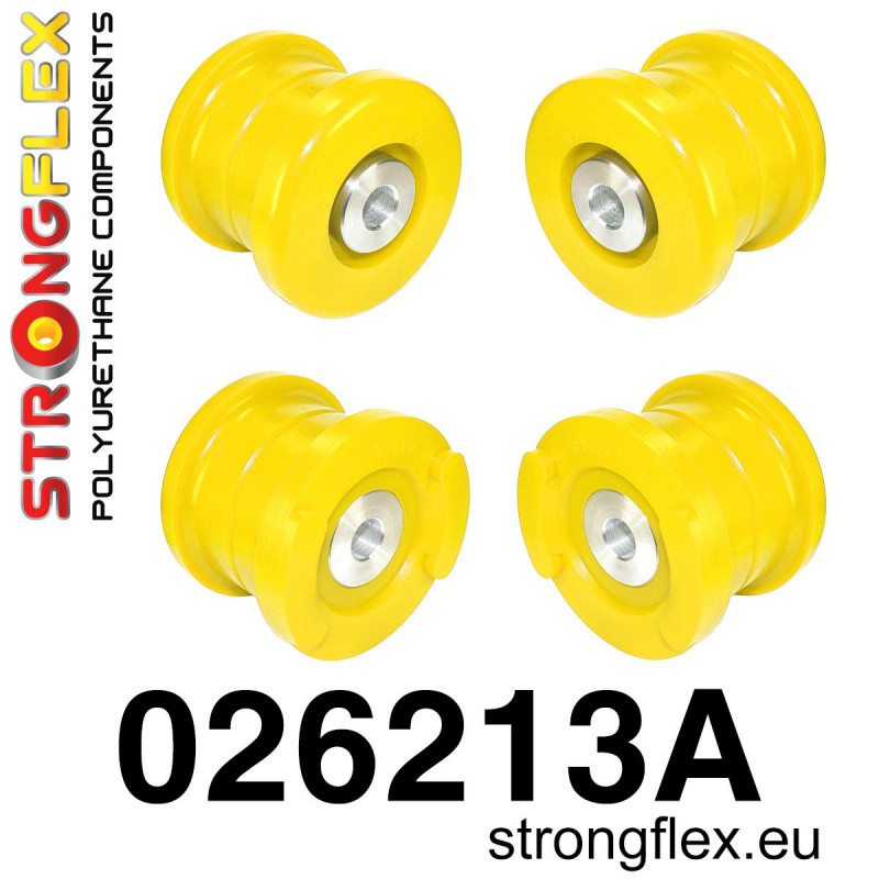 STRONGFLEX|026213A: Zestaw tulei belki przedniej SPORT Audi A6/S6 RS6 C6 04-11 Quattro Allroad FWD