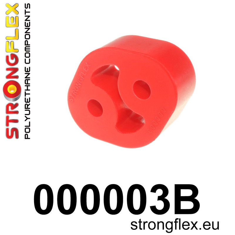 STRONGFLEX|000003B: Universal Auspuffhalter 32mm Stoßdämpfer Anschlagpuffer