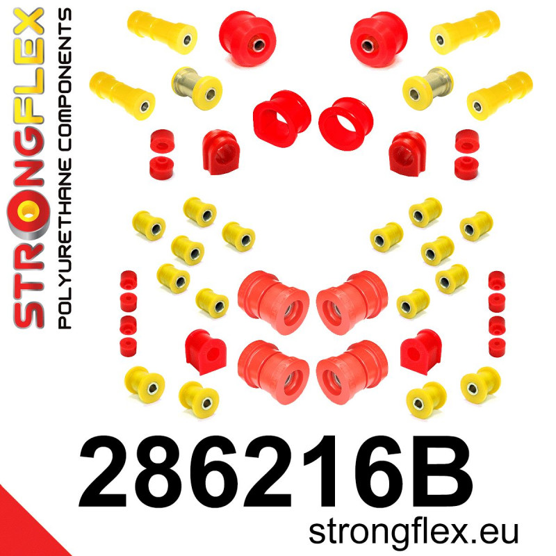 STRONGFLEX|286216B: Full suspension bush kit R32 AWD Nissan Skyline VIII 89-94 R32 AWD Cefiro 88-92