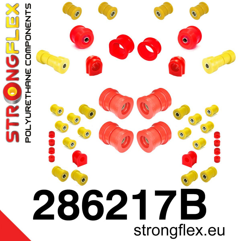 STRONGFLEX|286217B: Full suspension bush kit R33 R34 RWD Nissan Skyline IX 93-98 R33 RWD X 97-02