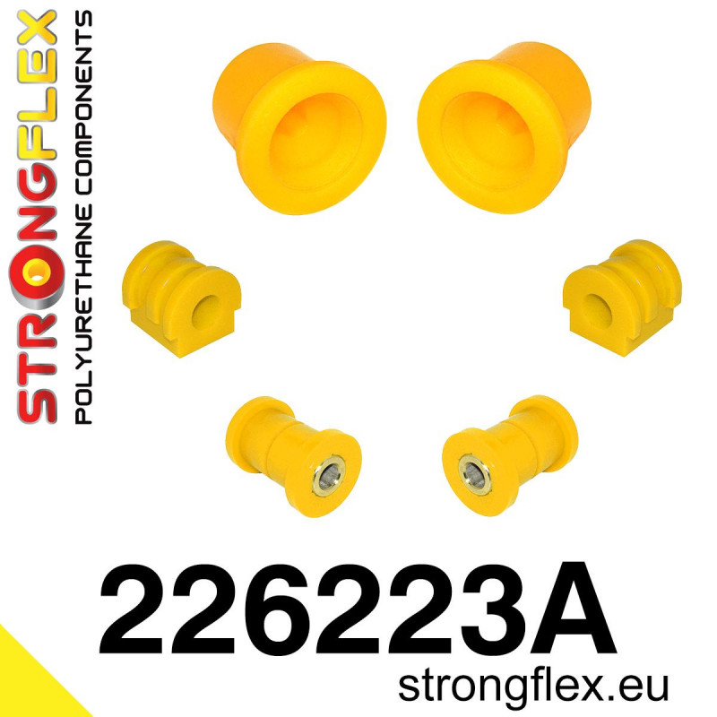 STRONGFLEX|226223A: Front suspension bush kit SPORT Seat Ibiza III 02-08 6L Škoda Roomster 5J 06-15 Fabia I 00-08