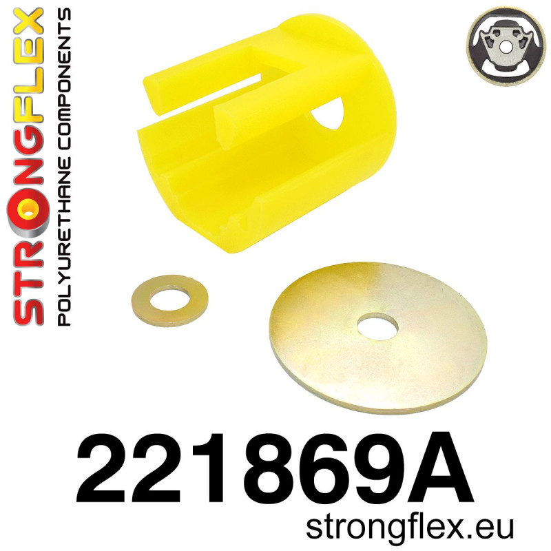 STRONGFLEX|221869A: Lower engine mount insert SPORT Audi A3/S3 RS3 II 03-13 8P FWD 06-13 Quattro 11-13 Seat Leon