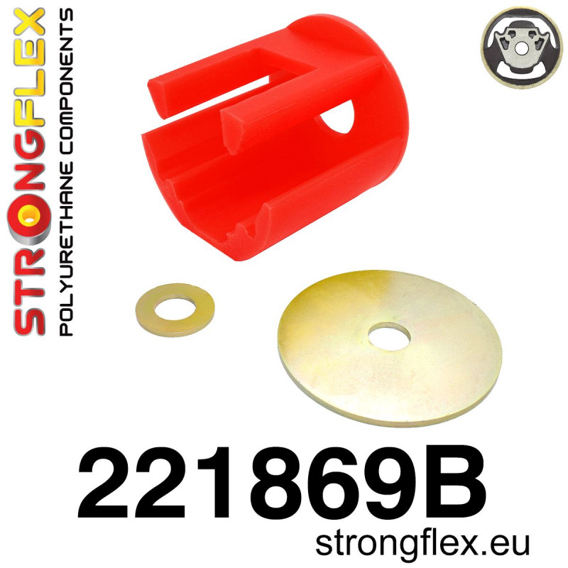 STRONGFLEX|221869B: Einsatz untere Motoraufhängung Audi A3/S3 RS3 II 03-13 8P 03-13 06-13 Quattro 11-13 Seat Leon