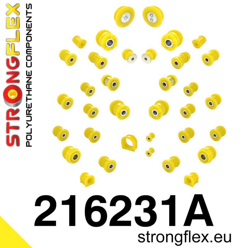 STRONGFLEX|216231A: Full suspension polyurethane bush kit SPORT Toyota Altezza I 99-05 XE10 Lexus IS/F 98-05 Verossa