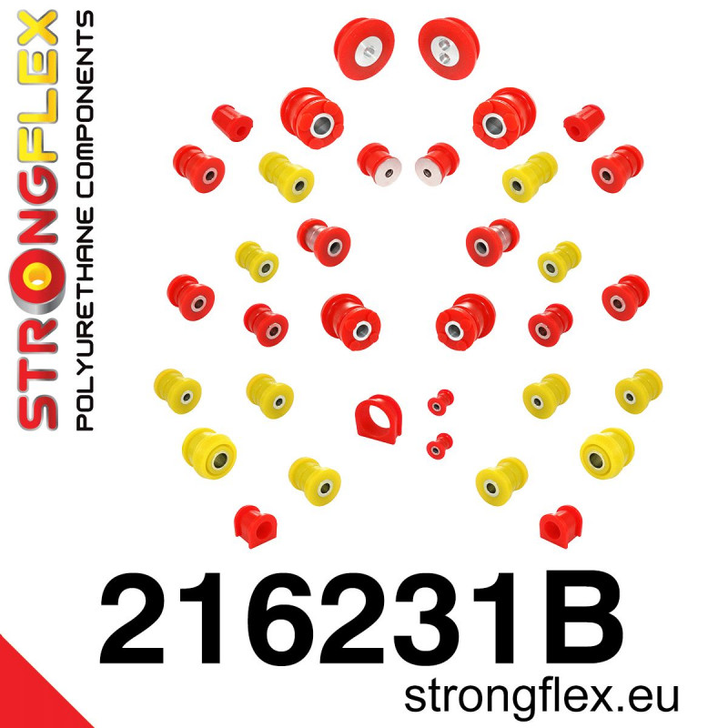 STRONGFLEX|216231B: Full suspension polyurethane bush kit Toyota Altezza I 99-05 XE10 Lexus IS/F 98-05 Verossa 01-04