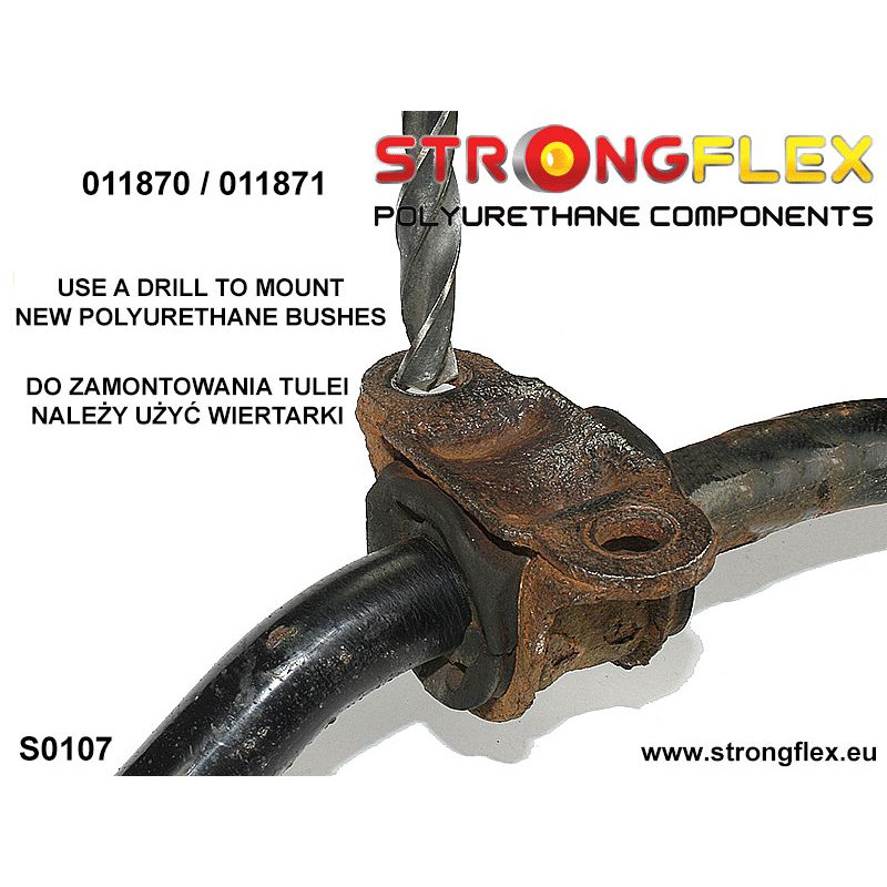 STRONGFLEX|011870A: Tuleja stabilizatora przedniego SPORT Alfa Romeo 159 05-11 type 939 Brera 05-10