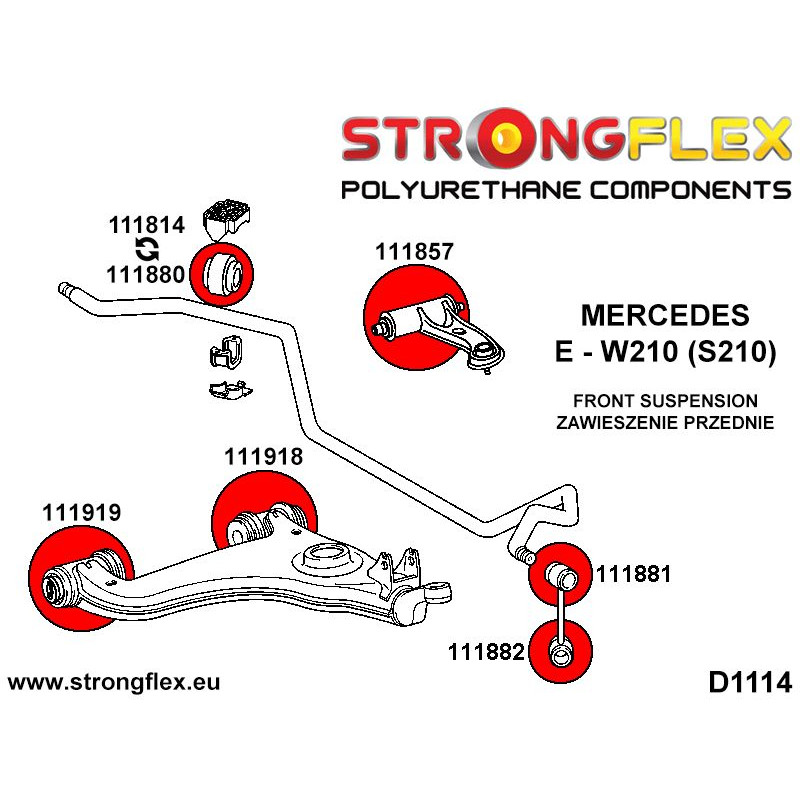 111919B: Front lower arm - front bush