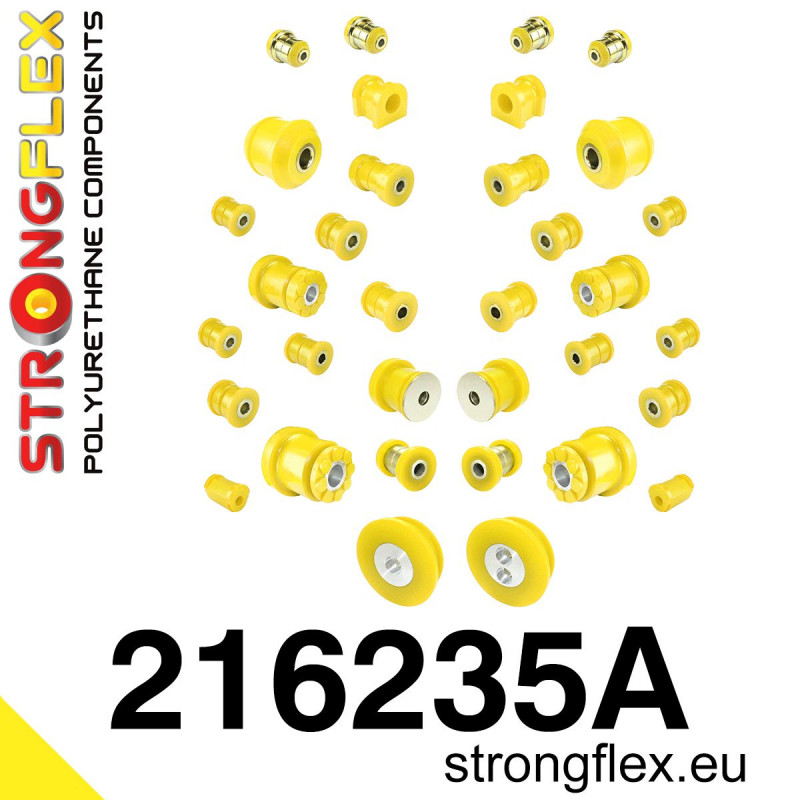 STRONGFLEX|216235A: Full suspension polyurethane bush kit SPORT Lexus GS/F III 05-11 S190 IS II 05-13