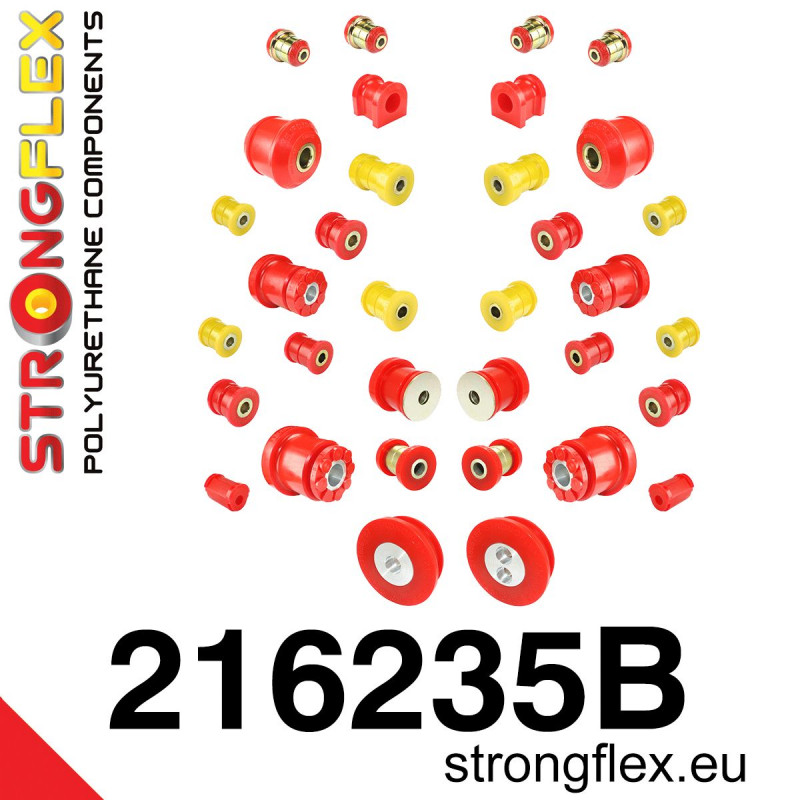 STRONGFLEX|216235B: Full suspension polyurethane bush kit Lexus GS/F III 05-11 S190 IS II 05-13