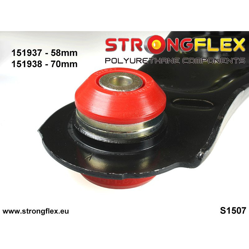 STRONGFLEX|151937A: Front lower arm - rear bush 58mm SPORT Renault Scenic III 09-16 Grand II 09-15 Fluence Mégane