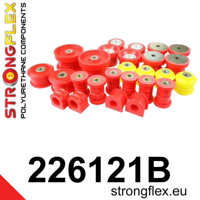 STRONGFLEX|226121B: Full suspension bush kit Audi A3/S3 RS3 I 96-03 8L 99-03 Quattro TT TTS TTRS 8N 99-06 Seat Leon