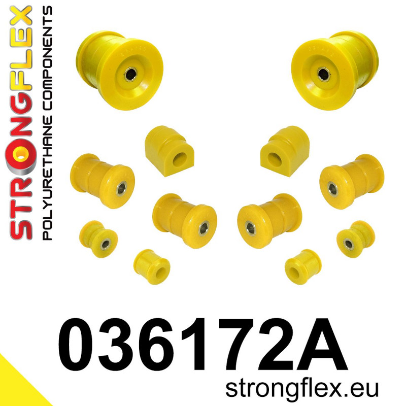 STRONGFLEX|036172A: Rear suspension bush kit SPORT BMW Seria 5 III 88-96 E34 7 II 86-94