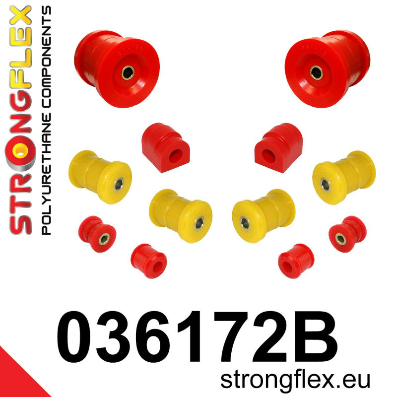 STRONGFLEX|036172B: Rear suspension bush kit BMW Seria 5 III 88-96 E34 7 II 86-94