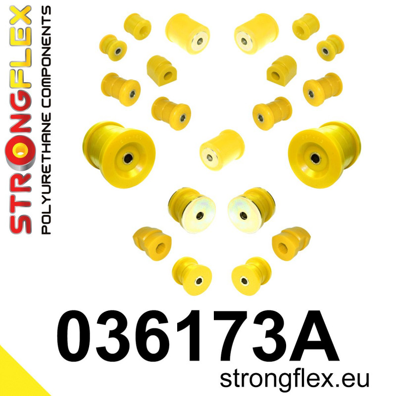 STRONGFLEX|036173A: Full suspension bush kit SPORT BMW Seria 5 III 88-96 E34 7 II 86-94