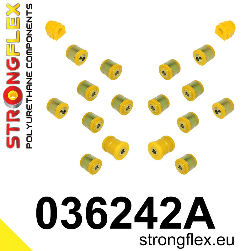 STRONGFLEX|036242A: Hinterradaufhängungssatz SPORT BMW Seria 1 I 04-13 E81/E82 E87 E88 3 V E90 E91 E92 E93 rwd xi