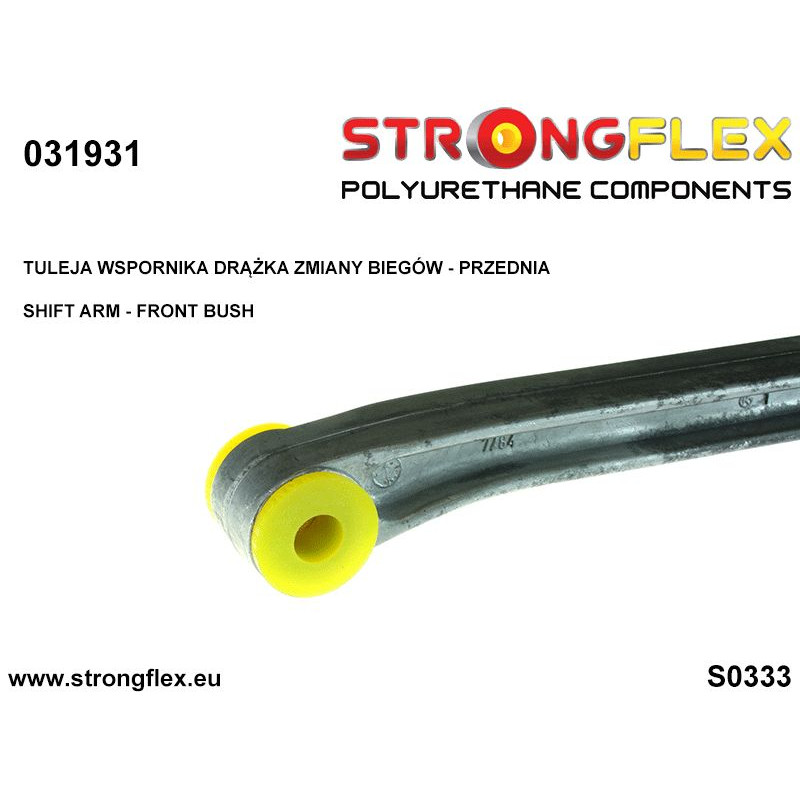 STRONGFLEX|031931A: Buchse Schalthebel Stabilisierung- vordere Buchse SPORT BMW Seria 1 I 04-13 E81/E82 E87 E88