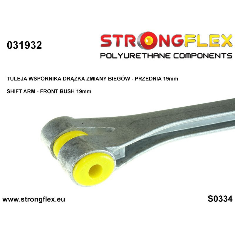 STRONGFLEX|031932A: Buchse Schalthebel Stabilisierung- vordere konische Buchse 19mm SPORT BMW Seria 1 I 04-13