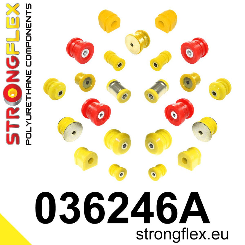 STRONGFLEX|036246A: Full suspension polyurethane bush kit SPORT BMW X3 I 03-10