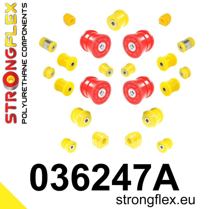 STRONGFLEX|036247A: Full suspension polyurethane bush kit SPORT BMW X5 I 99-06