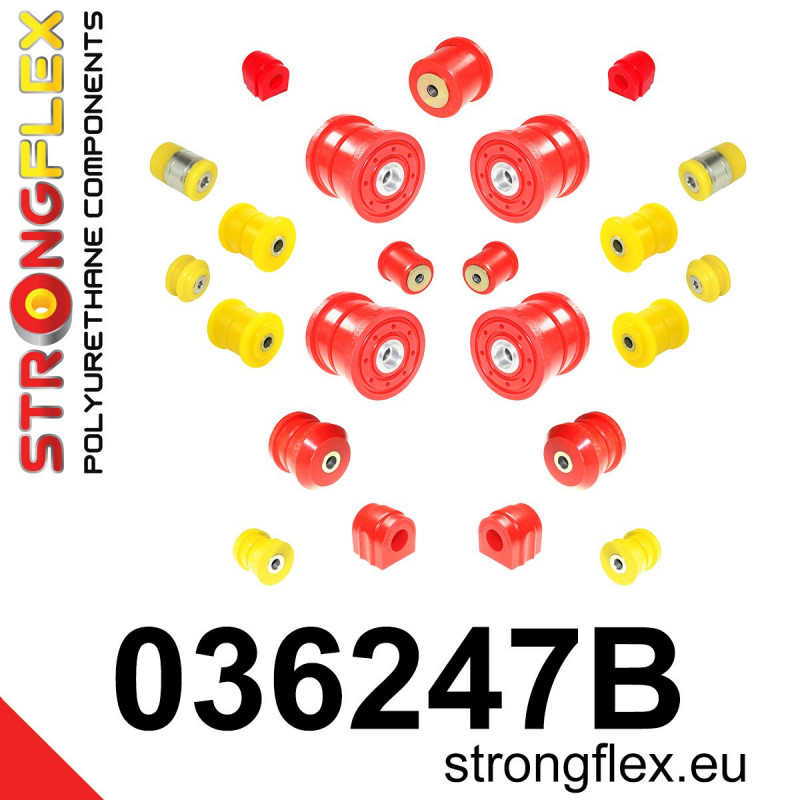 STRONGFLEX|036247B: Full suspension polyurethane bush kit BMW X5 I 99-06