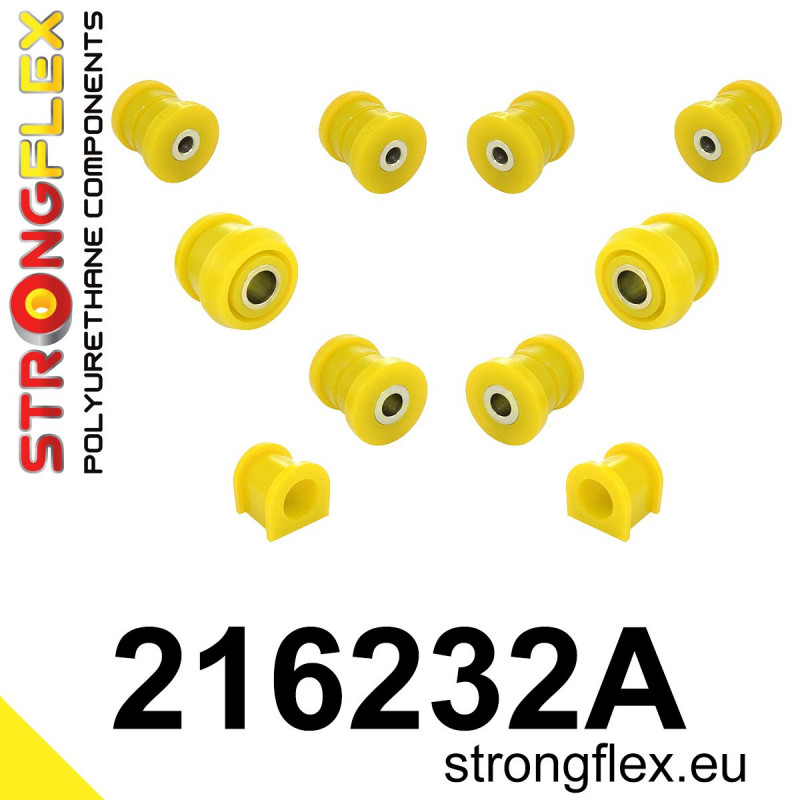 STRONGFLEX|216232A: Front suspension bush kit SPORT Toyota Chaser V 92-96 X90 VI 96-01 X100 Altezza I 99-05 XE10