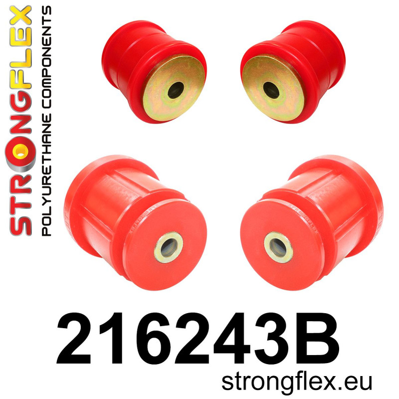 STRONGFLEX|216243B: Buchsen-Kit für Hinterachsträge Toyota Chaser V 92-96 X90 VI 96-01 X100 Cresta IV Crown X