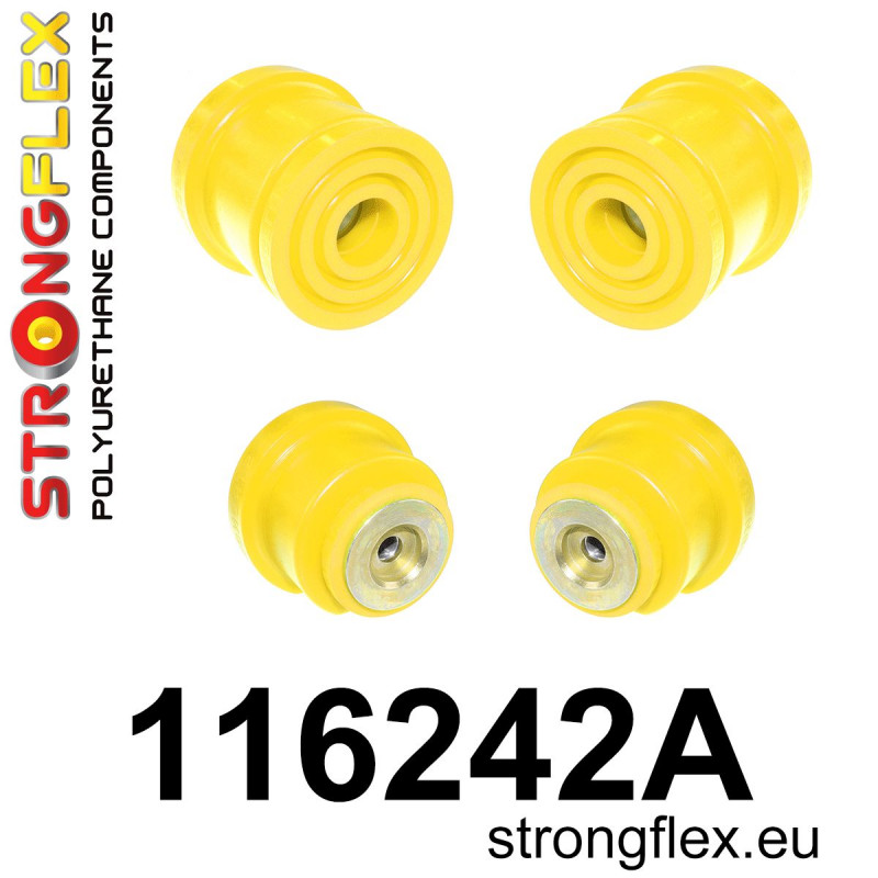 STRONGFLEX|116242A: Rear subframe bush kit SPORT Mercedes Class E W210 95-03 4MATIC