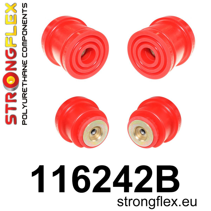 STRONGFLEX|116242B: Rear subframe bush kit Mercedes Class E W210 95-03 4MATIC