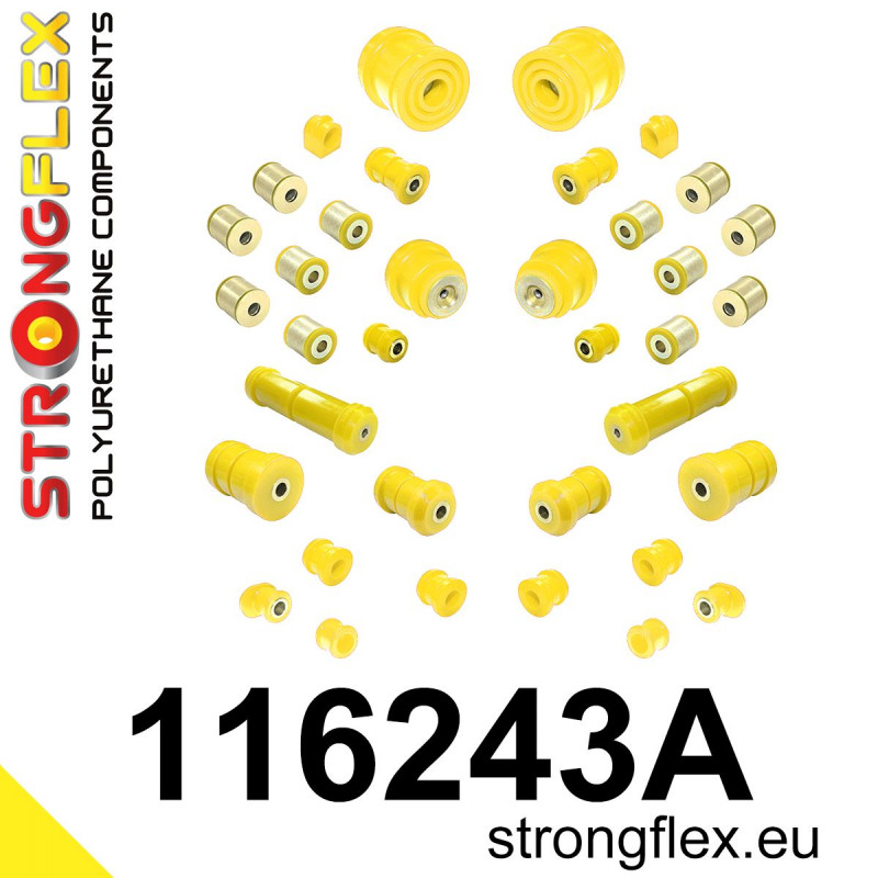 STRONGFLEX|116243A: Full suspension bush kit SPORT Mercedes Class E W210 95-03