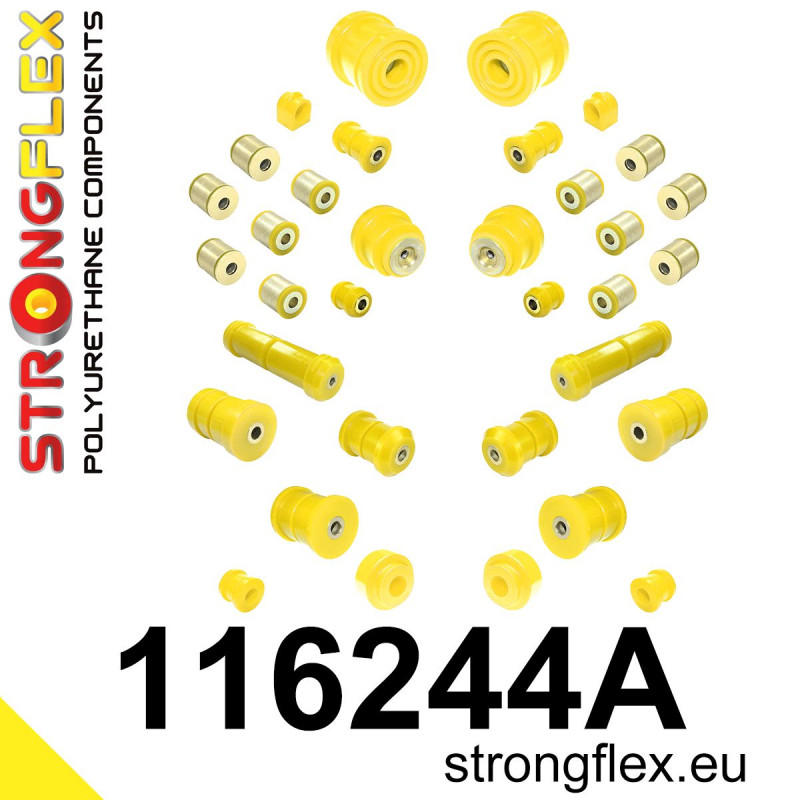 STRONGFLEX|116244A: Full suspension bush kit SPORT Mercedes Class E W210 95-03