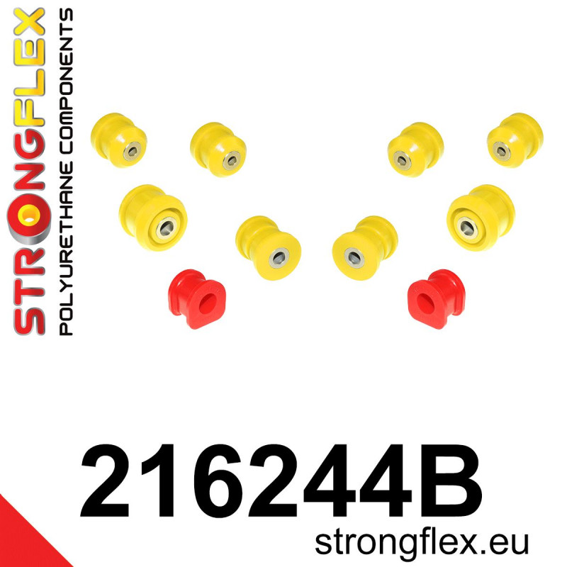 STRONGFLEX|216244B: Zestaw tulei przedniego zawieszenia Lexus GS/F II 97-05 S160 SC 01-10 Z40 Toyota Soarer IV