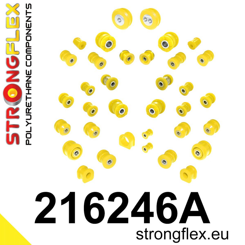 STRONGFLEX|216246A: Kompletny zestaw tulei zawieszenia SPORT Lexus GS/F II 97-05 S160 SC 01-10 Z40 Toyota Soarer IV