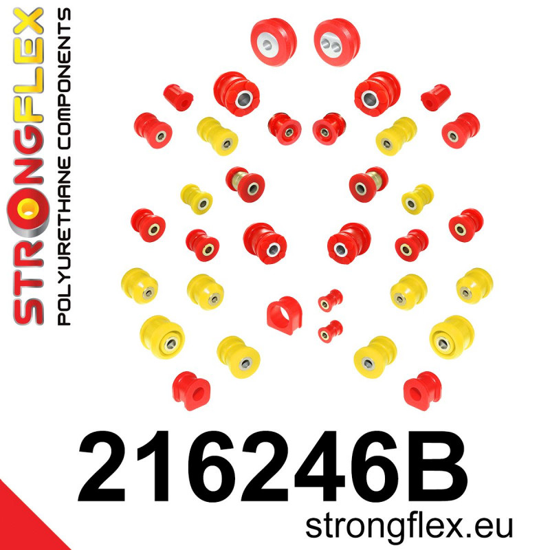 STRONGFLEX|216246B: Kompletny zestaw tulei zawieszenia Lexus GS/F II 97-05 S160 SC 01-10 Z40 Toyota Soarer IV 01-05