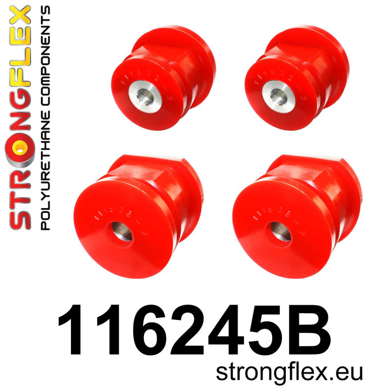 STRONGFLEX|116245B: Rear subframe bush kit Mercedes Class C W202 93-01 CLK-Class W208 97-03 SLK R170 96-04 SL R129