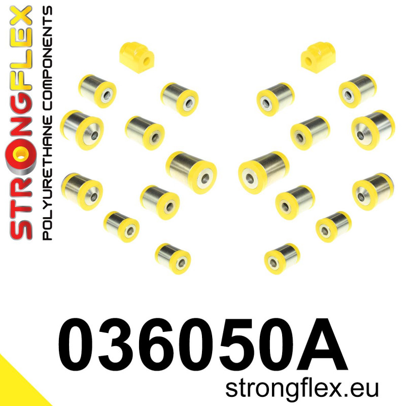 STRONGFLEX|036050A: Hinterradaufhängungsbuchsensatz SPORT BMW Seria 1 II 11-19 F20/F21 RWD 3 VI 13-20 F30 F31 F34