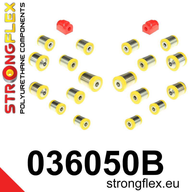 STRONGFLEX|036050B: Hinterradaufhängungssatz BMW Seria 1 II 11-19 F20/F21 RWD 3 VI 13-20 F30 F31 F34 F80 2 I 13-21